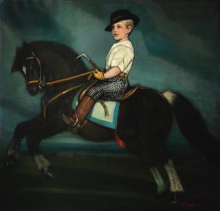 Federico Beltrán Masses - El nino de Caballo, Alfonso Cabeza de Vaca y Leighton, 11th Marqués de Portago