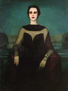 Federico Beltrán Massés - Portrait Of Woman In Black 