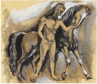 Federico Cantú - Untitled (Figure with Horse)