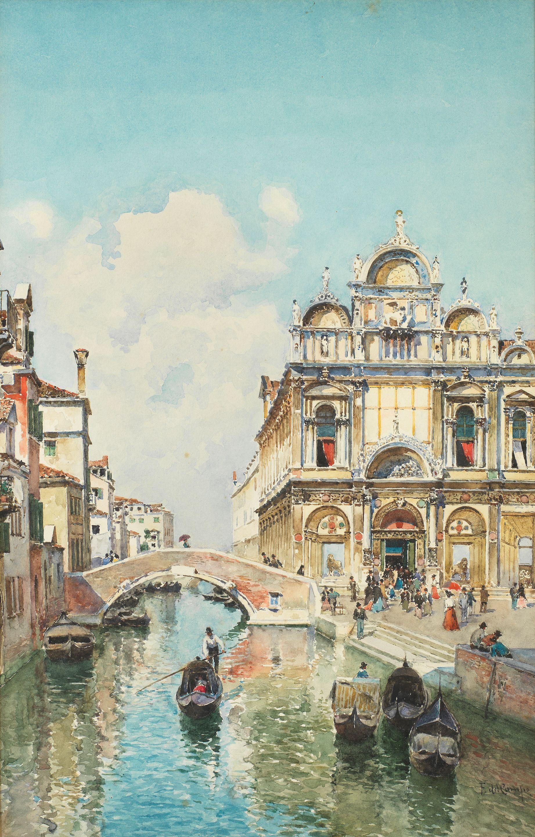 Federico Del Campo - A View Of The Scuola Grande Di San Marco, Venice