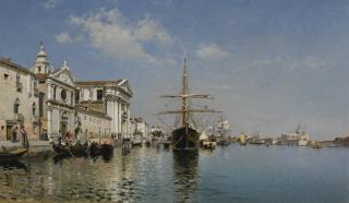 Federico Del Campo - Peruvian La Chiesa Gesuati From The Canale Della Giudecca, Venice