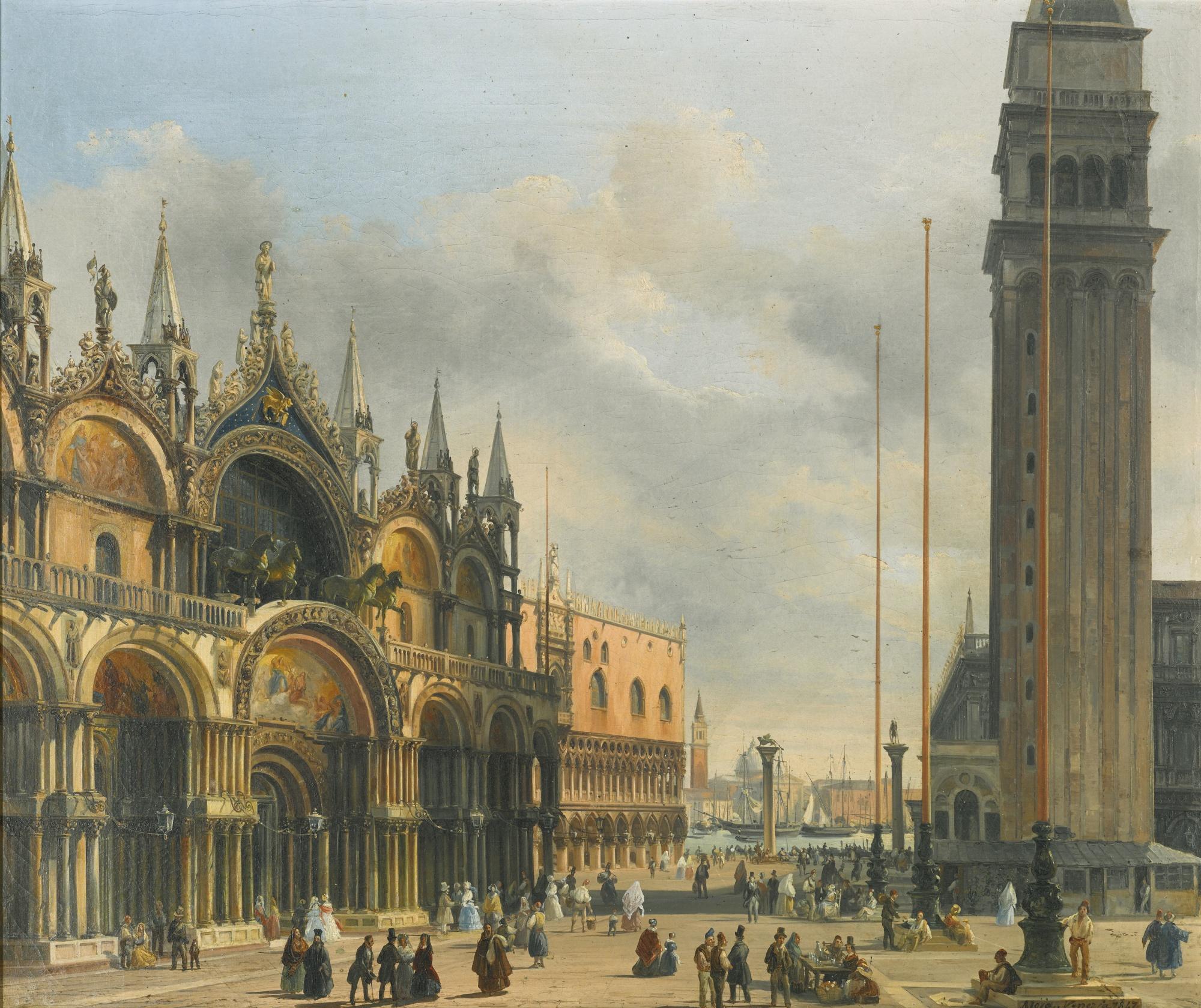 Federico Moja - Italian saint Mark\'S Square, Venice