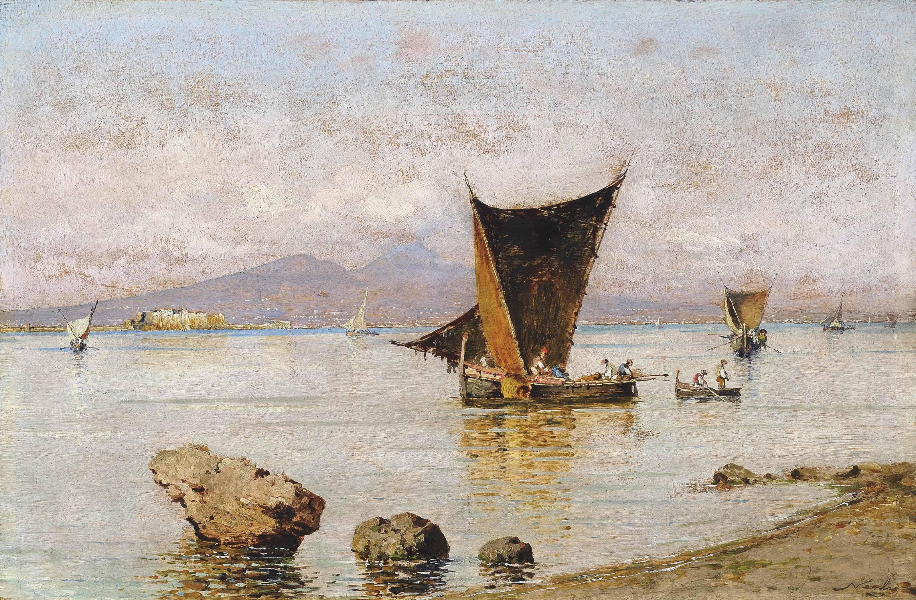 Federico Paul Nerly - Fishing on the Bay of Naples