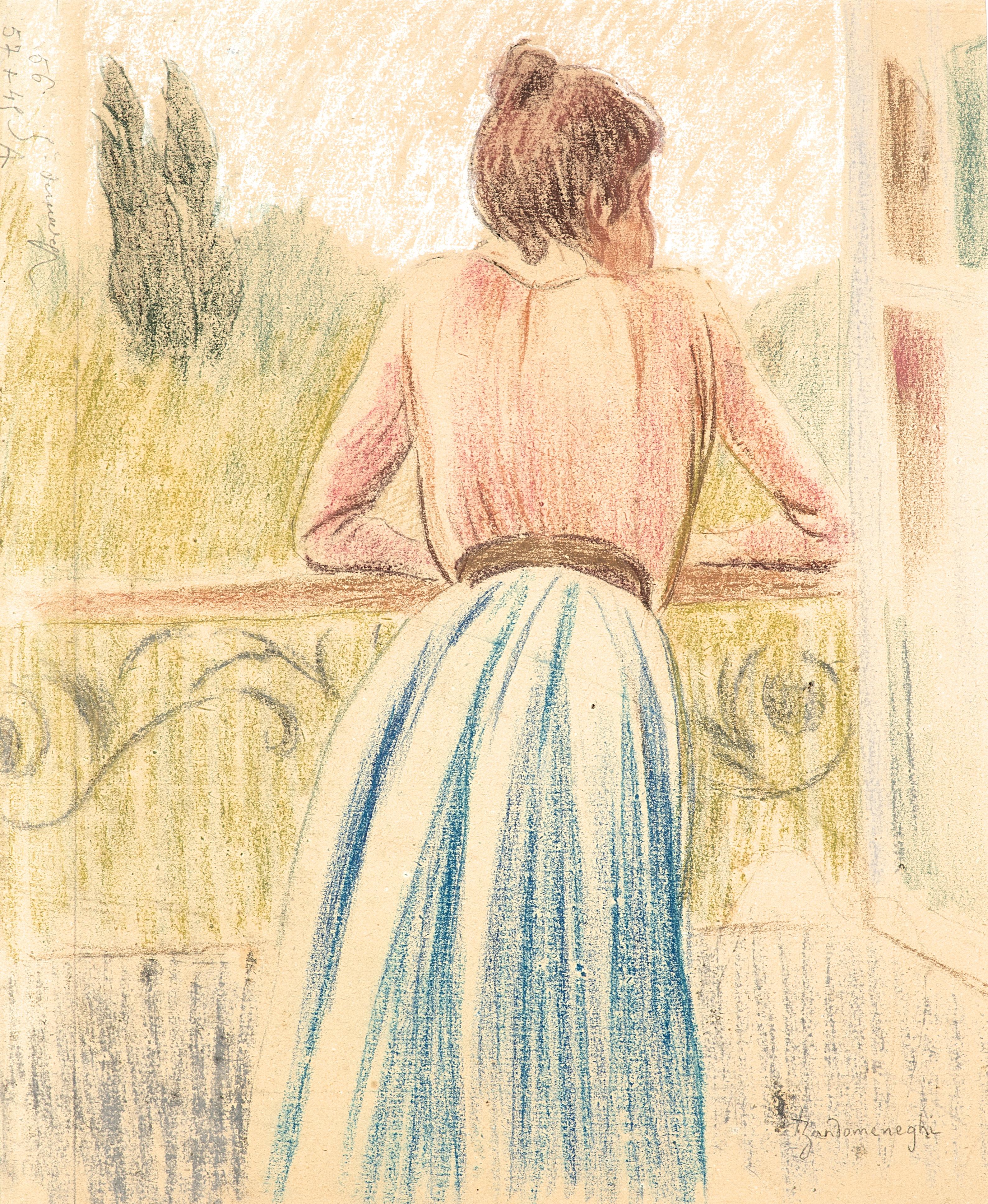 Federico Zandomeneghi - Femme à la fenêtre