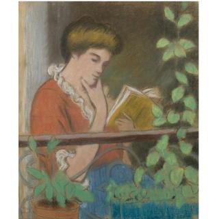 Federico Zandomeneghi - Italian Woman On A Balcony