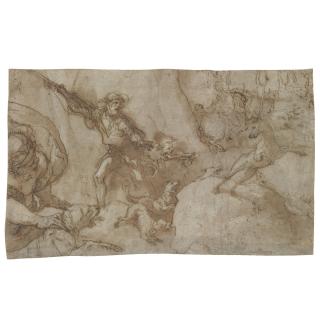 Federico Zuccaro - Hunting Scene:  Design For A Stage Curtain