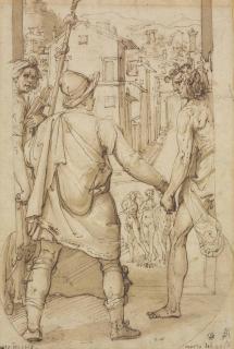 Federico Zuccaro - Taddeo Returns To Rome Escorted By Drawing And Spirit Towards The Three Graces
