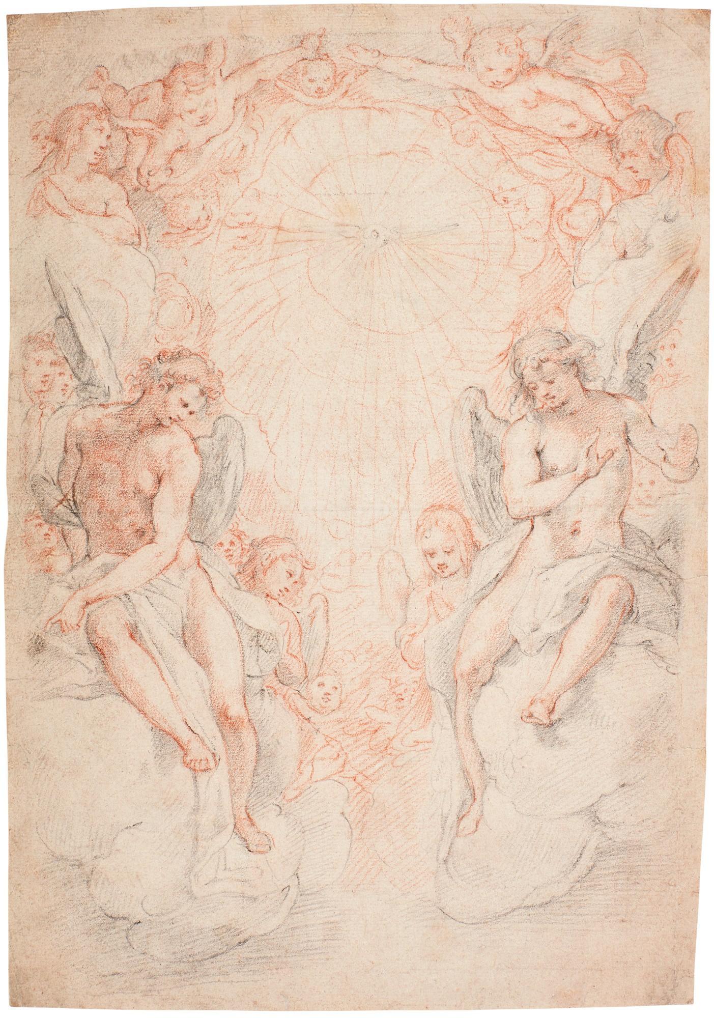 Federico Zuccaro - The Holy Ghost Encircled By Angels