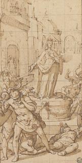 Federico Zuccaro - The Martyrdom Of Saint Catherine Of Alexandria: The Miracle Of The Breaking Wheel