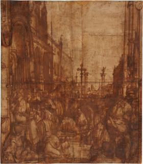 Federico Zuccaro - The Submission of the Emperor Frederick Barbarossa to Pope Alexander III