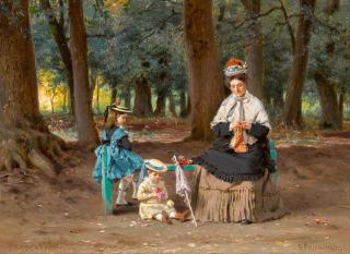 Fedor Andreevich Bronnikov - Afternoon in the Park