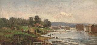 Fedor Ivanovich Iasnovskii - A Summer Day By The River