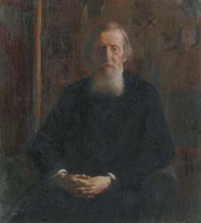 Fedor Ivanovich Zakharov - Portrait of The Russian Artist Viktor Mikhailovich Vasnetsov