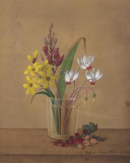 Fedor Petrovich Tolstoy - Still life with red and white currants