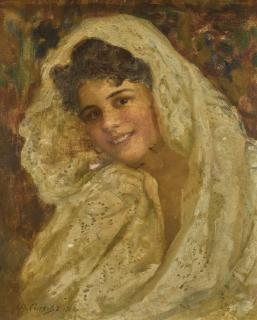 Fedot Vasilievich Sychkov - Female Portrait