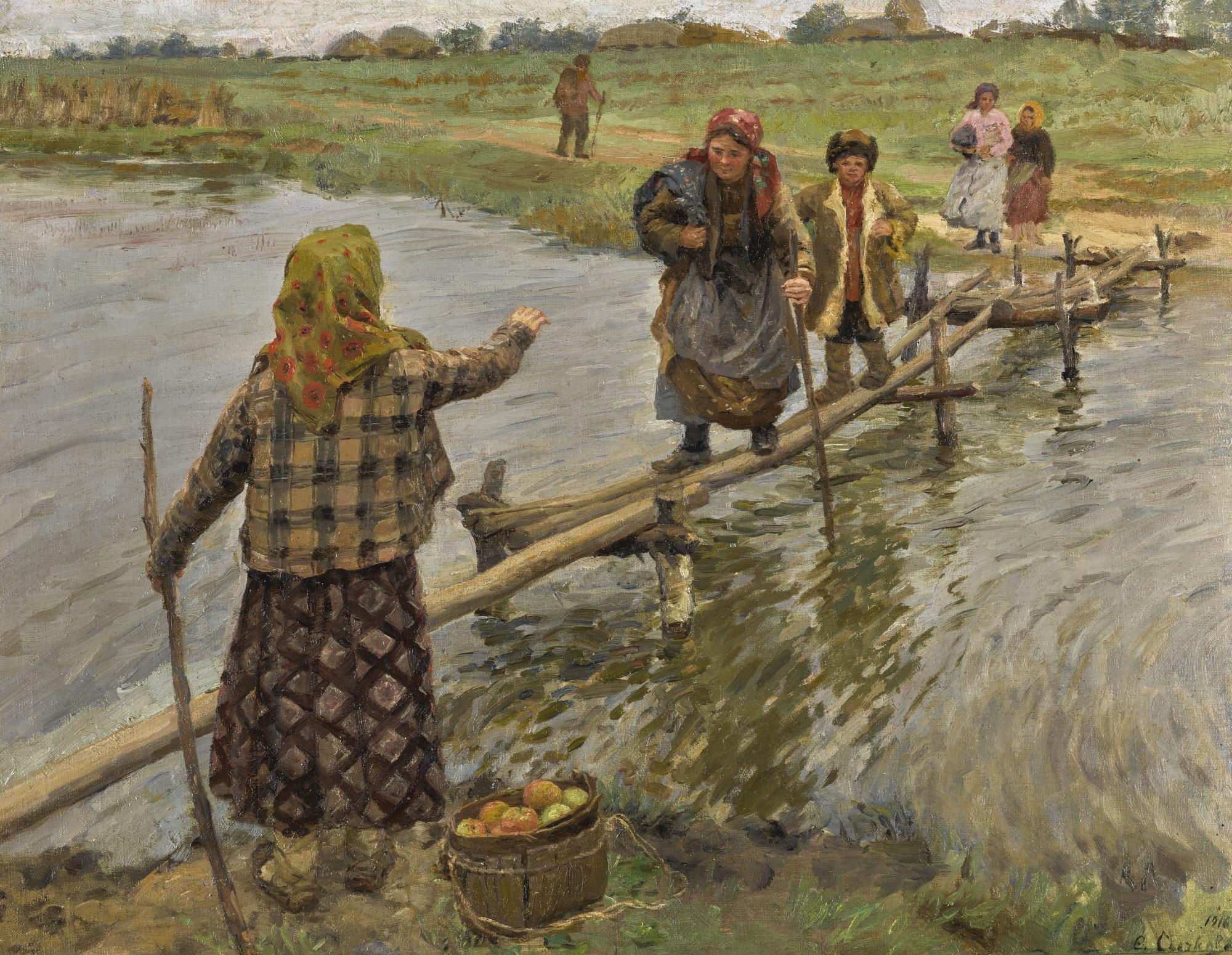 Fedot Vasilievich Sychkov - On The Footbridge