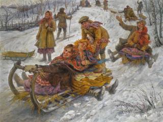 Fedot Vasilievich Sychkov - Tobogganing