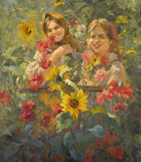 Fedot Vasilievich Sychkov - Two Peasant Girls
