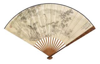 Fei Yigeng - Lady With Qin/Calligraphy