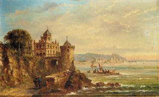 Felice A. Rezia - A Mediterranean capriccio; and another similar