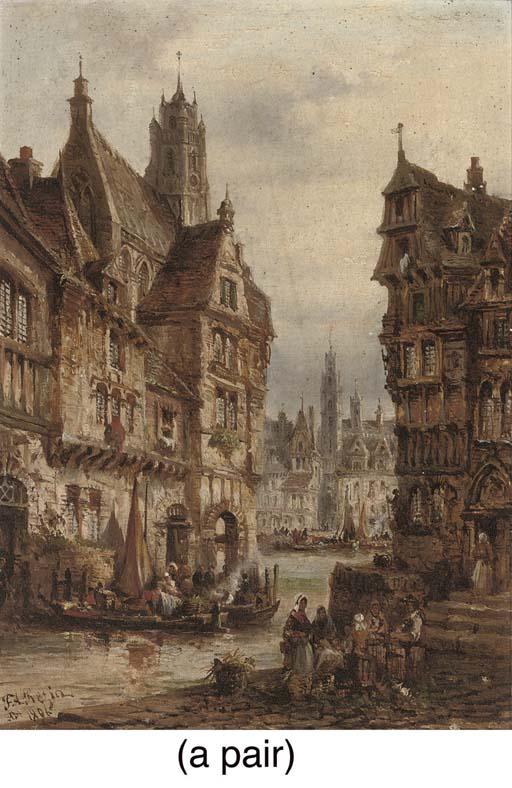 Felice Auguste Rezia - Abbeville; and Another Continental town