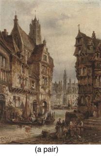 Felice Auguste Rezia - Abbeville; and Another Continental town