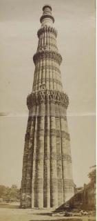 Felice Beato - The Qutb Minar; Delhi after the Indian Revolt; British generals and officers in India