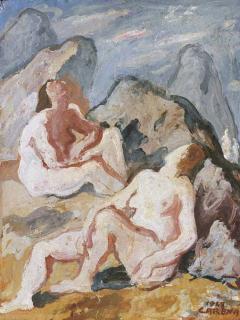 Felice Carena - Due nudi