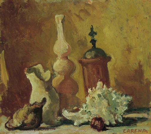 Felice Carena - Natura morta con conchiglie