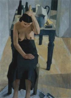 Felice Casorati - Donna Vicino Al Tavolo