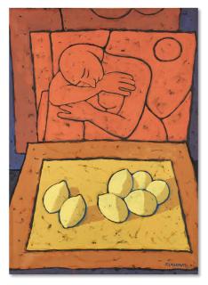 Felice Casorati - Figura e limoni