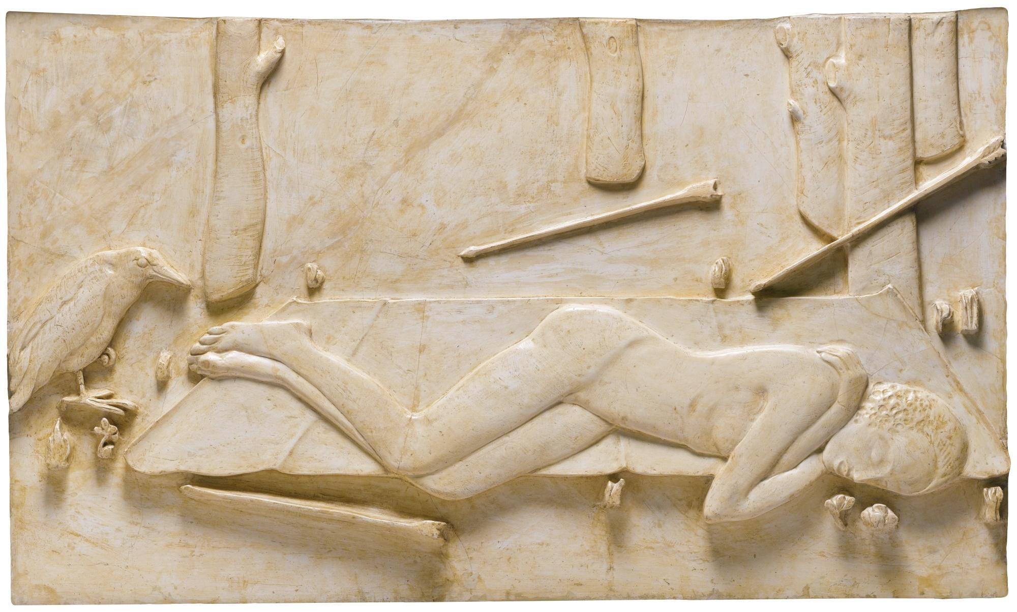 Felice Casorati - La Dormientechalk. Executed In 1924