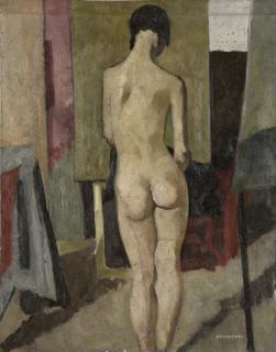 Felice Casorati - Nudo di schiena