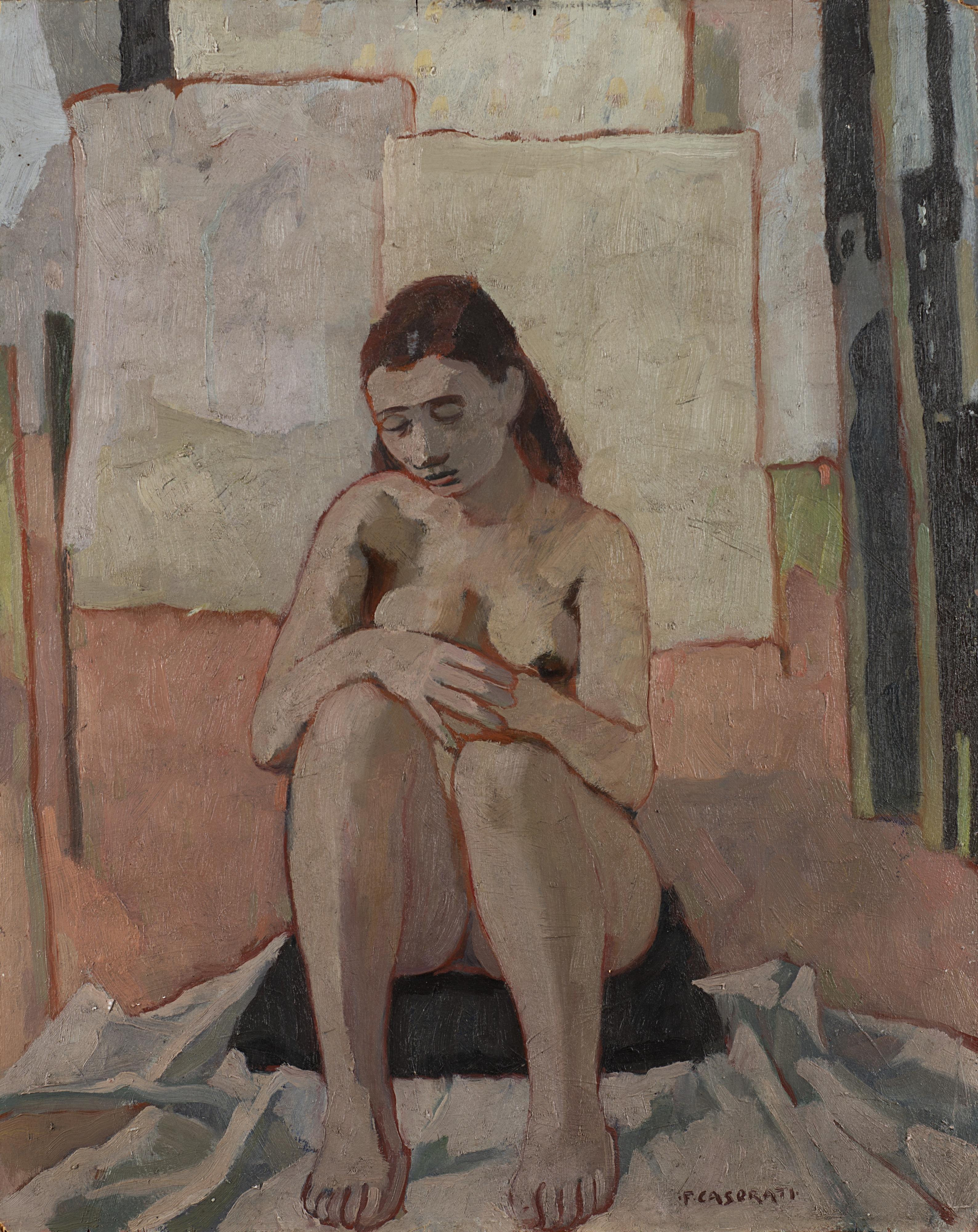 Felice Casorati - Nudo seduto