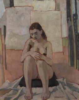 Felice Casorati - Nudo seduto