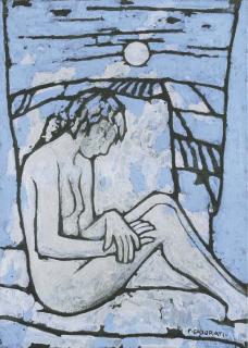 Felice Casorati - Nudo seduto