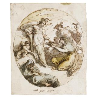 Felice Giani - A Design For Decorations With Cybele And The Four Seasons