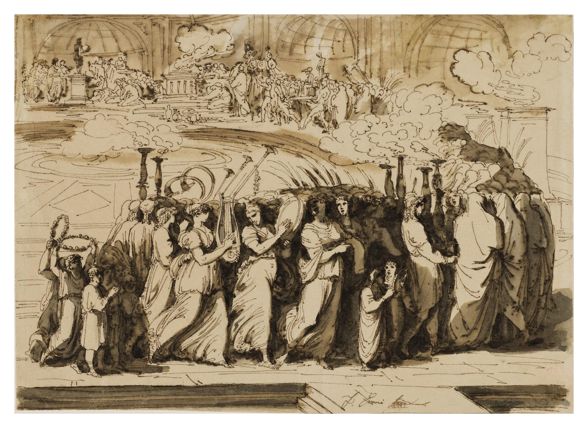 Felice Giani - A Sacrificial Procession