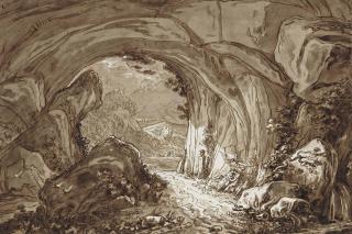 Felice Giani - Didon Et Enée S\'Abritant De L\'Orage Dans Une Grotte