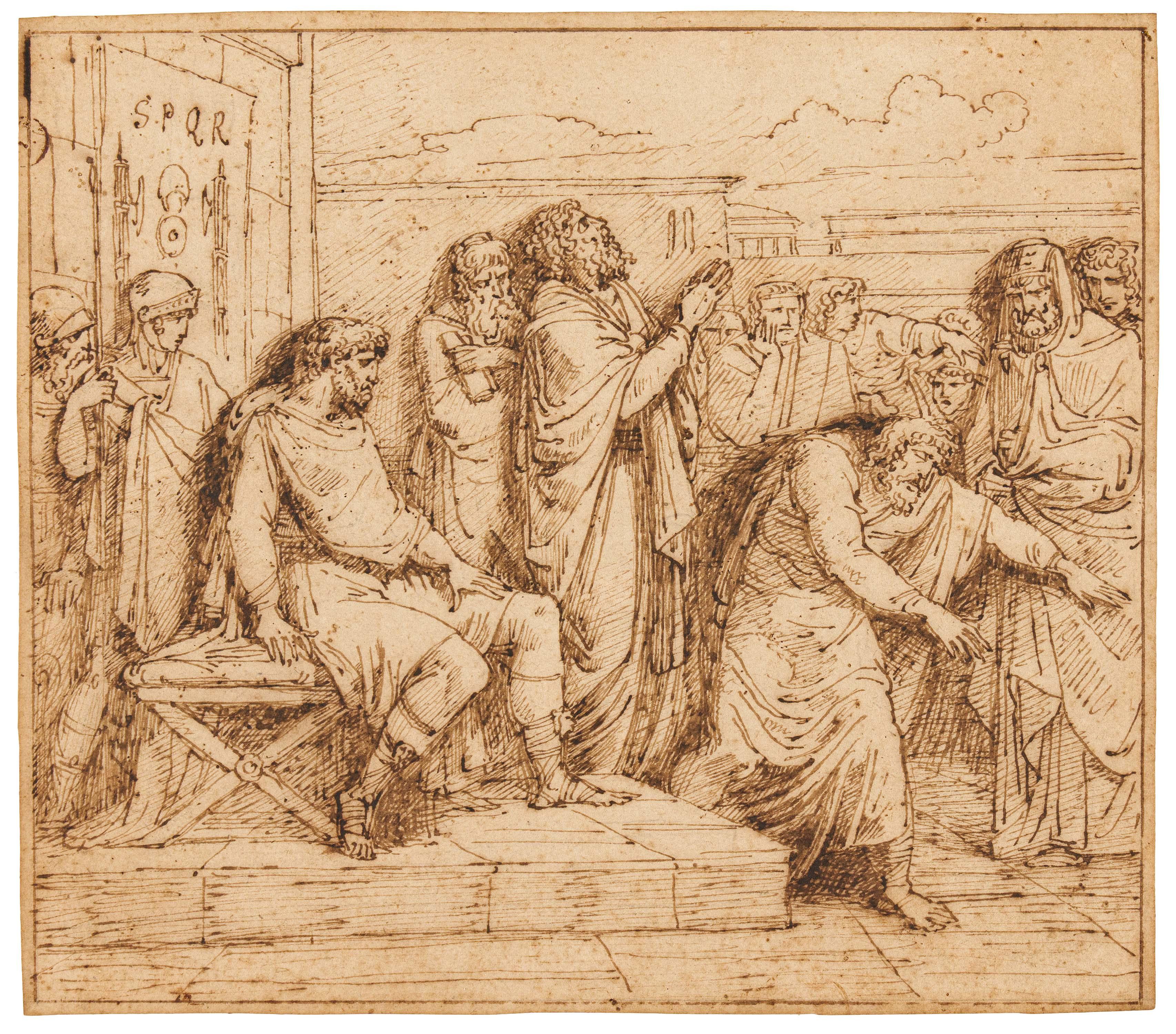 Felice Giani - Die Predigt des Apostels Paulus in Ephesus.