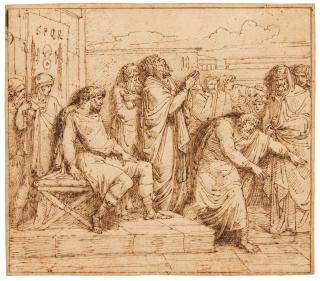 Felice Giani - Die Predigt des Apostels Paulus in Ephesus.