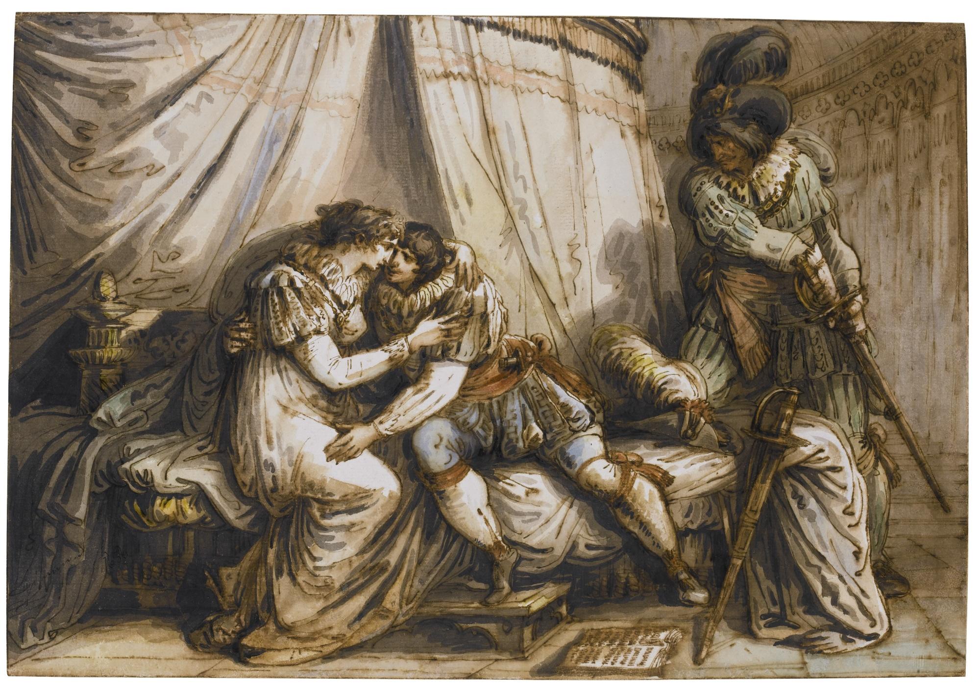 Felice Giani - Paolo And Francesca Surprised By Gianciotto Malatesta