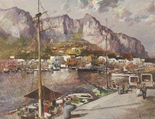 Felice Giordano - A Harbor Town