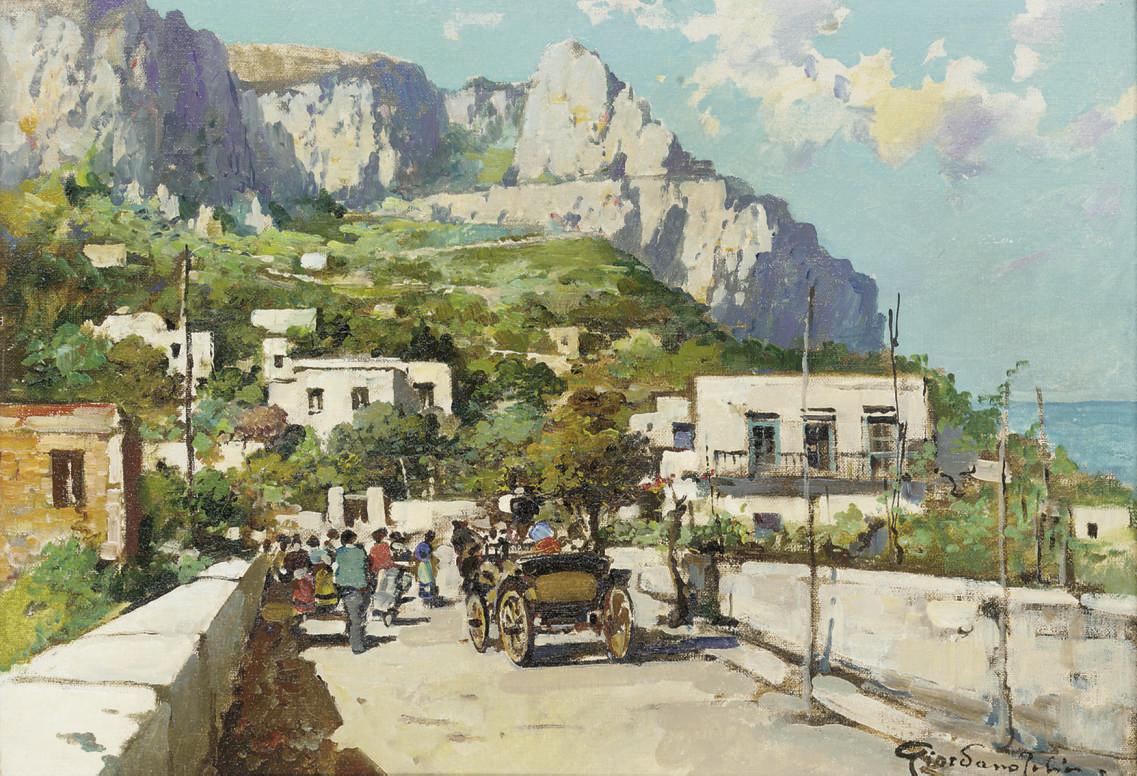 Felice Giordano - A summer\'s day, Capri