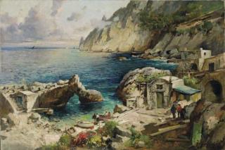 Felice Giordano - Porticciuolo A Capri