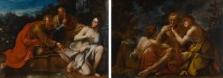 Felice Torelli - Susanna and the Elders; Lot and His Daughters