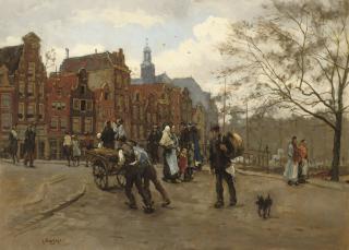 Felicien Bobeldijk - Prinsengracht, with the Noorderkerk in the distance.