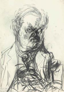 Feliks Topolski - Evelyn Waugh
