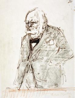 Feliks Topolski - Winston Churchill