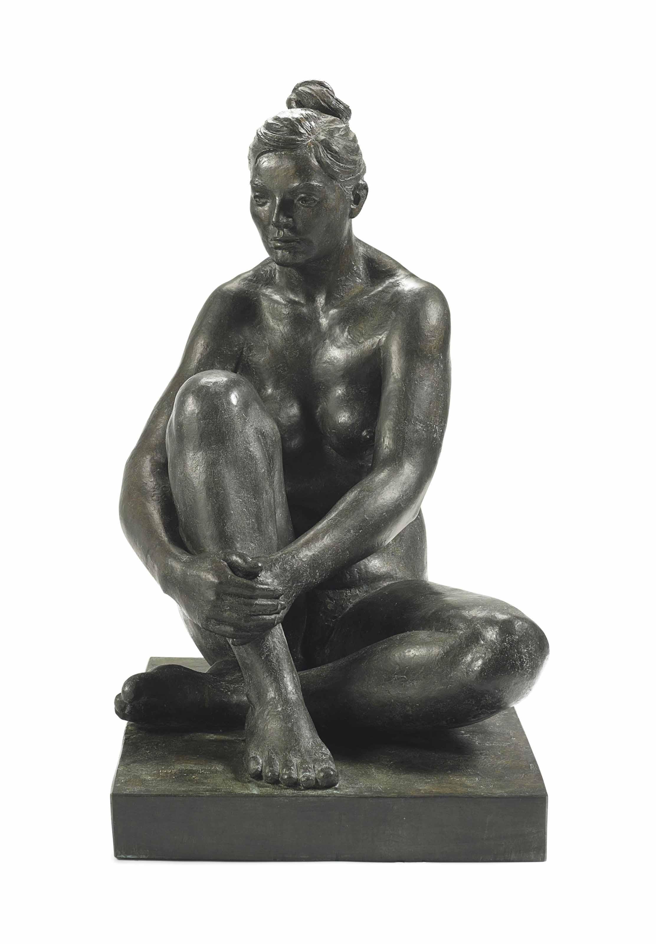 Felipe Castañeda - Untitled (Seated Nude)